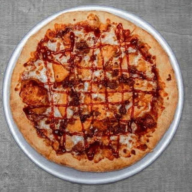 BBQ Chicken Pizza.